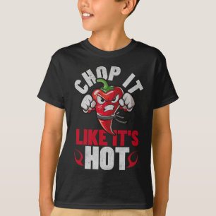 T-shirt Funny Spicy Chili Karate Design Chili Poivre Humou