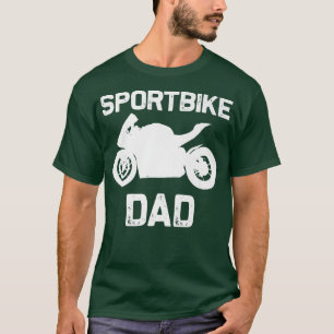 T-shirt Funny Sport Vélo Art Papa Hommes Course Vélo Motor