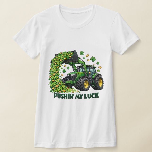 T-shirt Funny St. Patrick's Day funny Tractor (Poser)