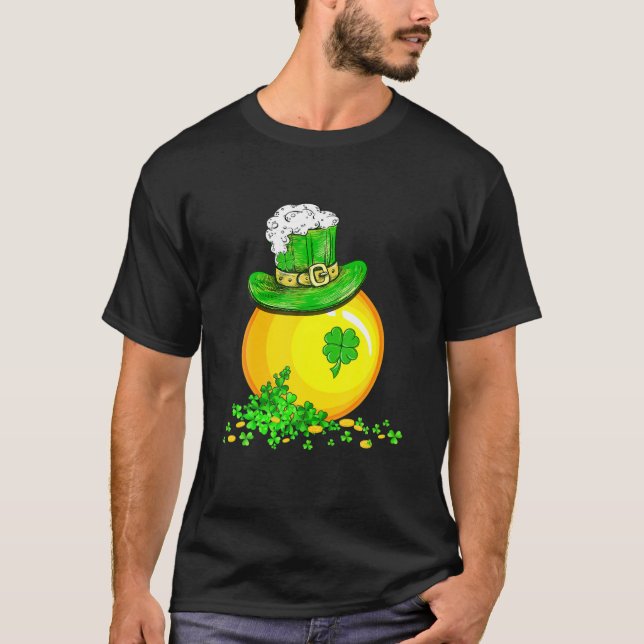 T-shirt Funny St. Patricks Day Irlandais Lacrosse Shamrock (Devant)