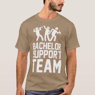 T-shirt Funny Stag Party Bachelor Support Team Summer Wedd