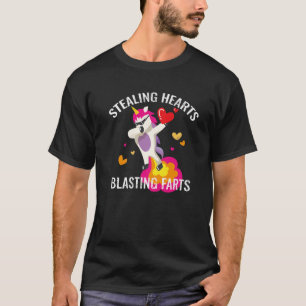 T-shirt Funny Stealing Hearts And Blasting Farts Valentine