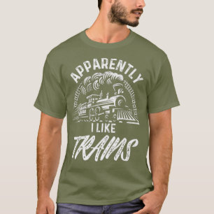 T-shirt Funny Steam Train Lover Toxits For Men Model