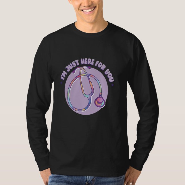 T-shirt Funny Stethoscope Infirmière RN (Devant)