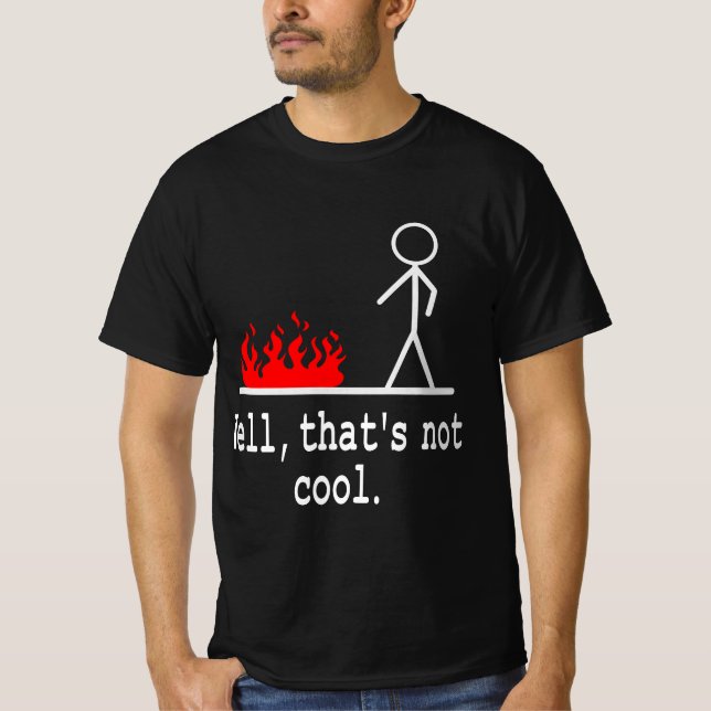 T-shirt Funny Stick Figure Man Sarcastic Pun Well That's N (Devant)