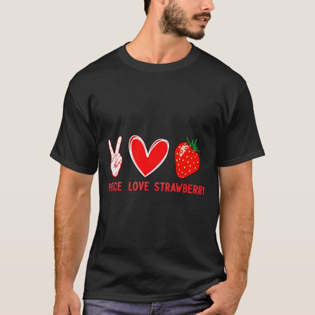 T-shirt Funny Strawberry Art For Men Women Fruit Strawberr (Devant)