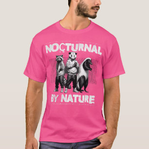 T-shirt Funny Street Cats Raccoon Opossum Skunk