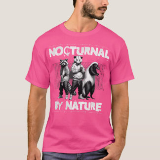 T-shirt Funny Street Cats Raccoon Opossum Skunk