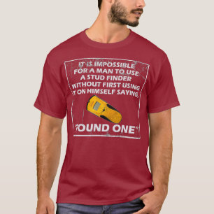 T-shirt Funny Stud Finder Electrician Plaisanterie