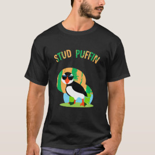 T-shirt FUNNY STUD PUFFIN Cute Zoo Animal Sea Bird Don T