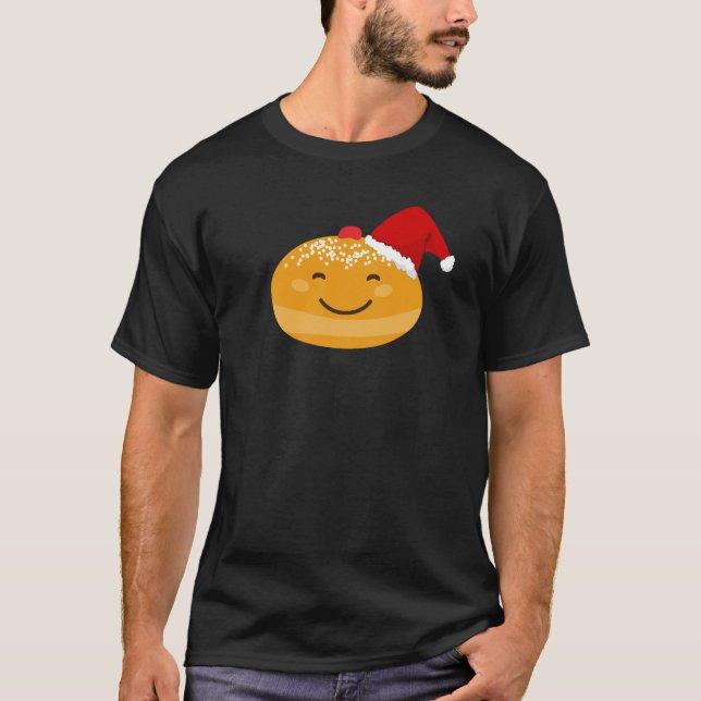 T-shirt Funny Sufganiyah, Hanoukka de Fête Juive (Devant)