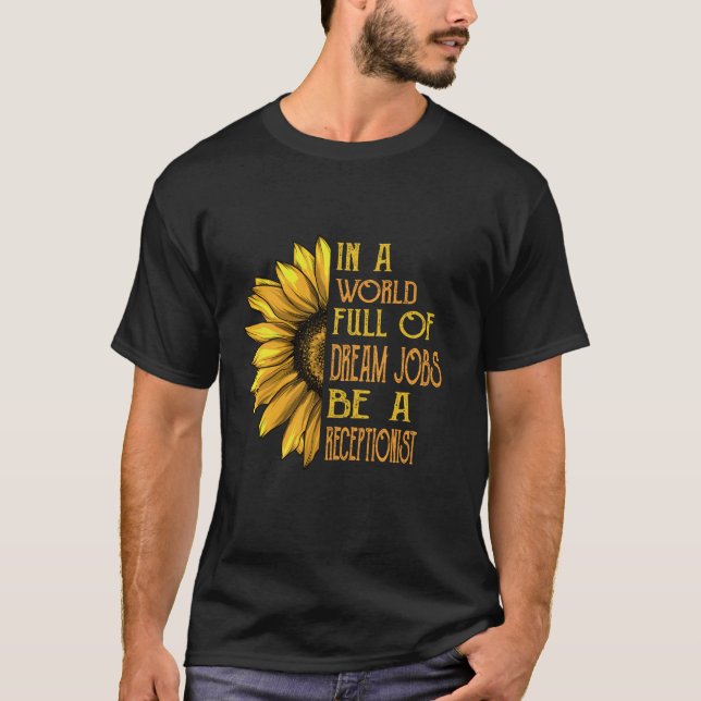 T-shirt Funny Sunflowers Réceptionis (Devant)