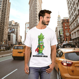 T-shirt Funny Superhero Cucumber Pickman