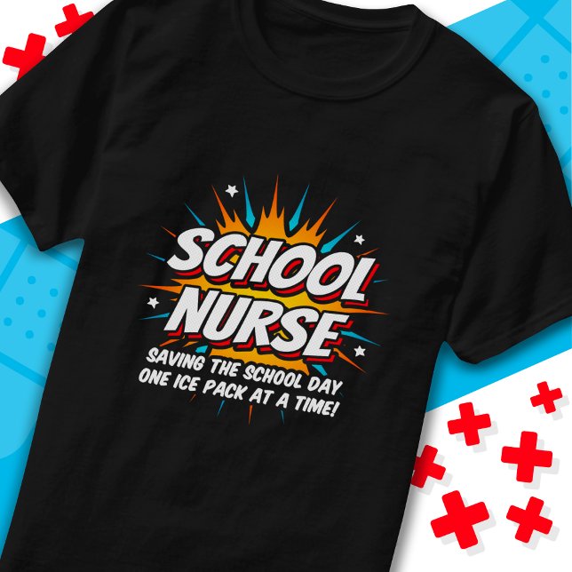 T-shirt Funny Superhero École infirmière appréciation (Créateur téléchargé)
