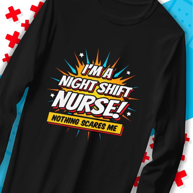 T-shirt Funny Superhero nuit Shift Infirmière Appréciation (Créateur téléchargé)