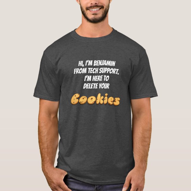 T-shirt Funny support technique cookies de cuisson humour (Devant)