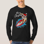 T-shirt Funny Surfing Santa Claus Hawaiian Christmas Père<br><div class="desc">Funny Surf Santa Claus Hawaiian Christmas Père Noël Surf</div>