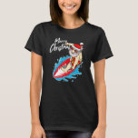 T-shirt Funny Surfing Santa Claus Hawaiian Christmas Père<br><div class="desc">Funny Surf Santa Claus Hawaiian Christmas Père Noël Surf</div>