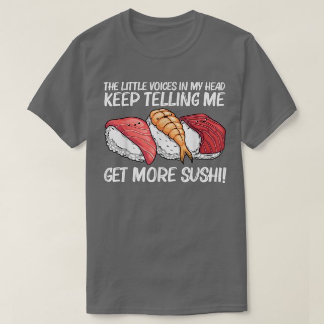 T-shirt Funny Sushi Design (Design devant)