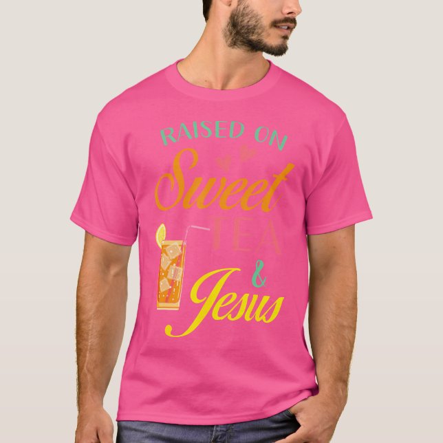 T-shirt Funny Sweet Tea Christian (Devant)
