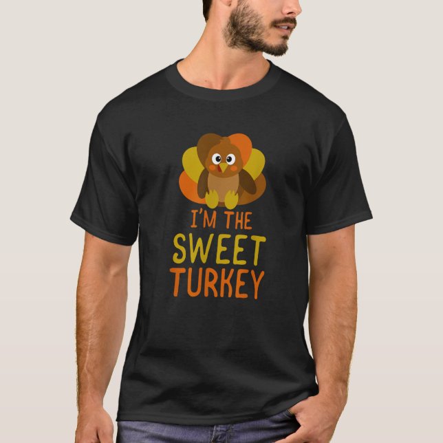 T-shirt Funny Sweet Turquie Famille Correspondant Thanksgi (Devant)