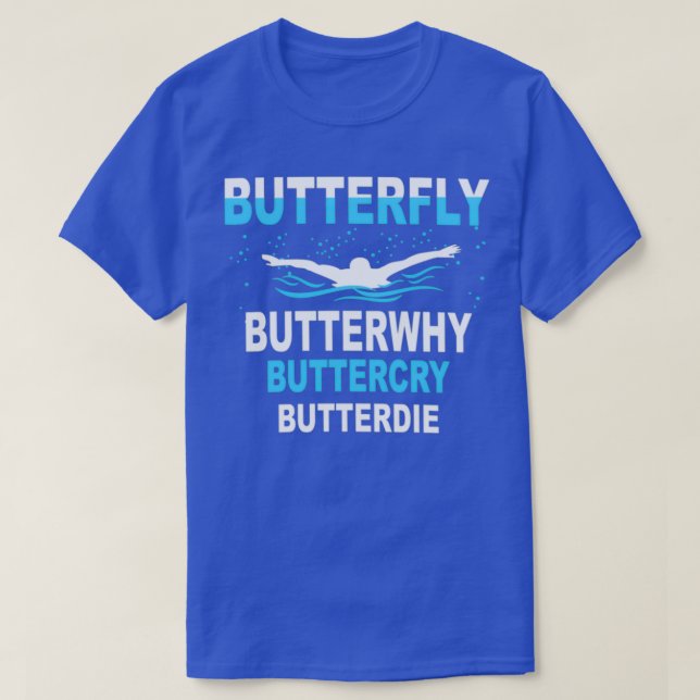 T-shirt Funny Swim Papillon Brise Baignade belle conceptio (Design devant)