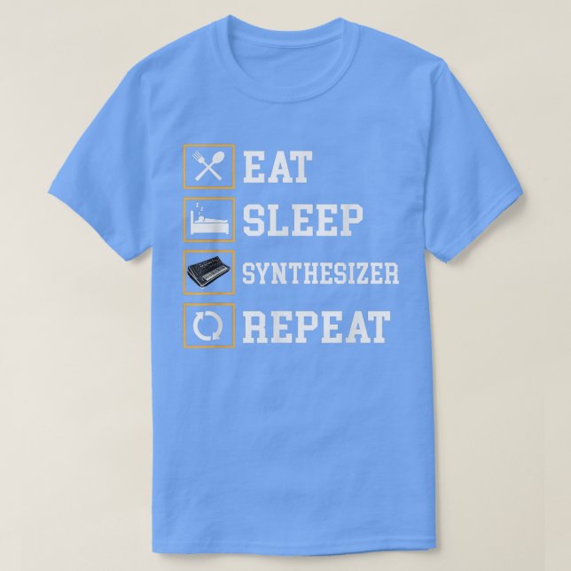 T-shirt Funny Synthétiseur analogique Design Studio Music  (Design devant)