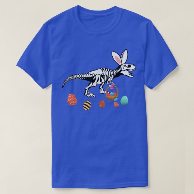 T-shirt Funny T Re Easter Skeleton Bunny Basket Egg Hunt E (Design devant)