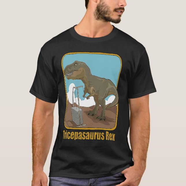 T-shirt Funny T Rex Dinosaur I'm Unstoppable Bodybuilding  (Devant)