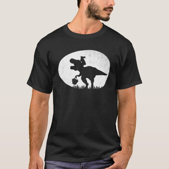 T-shirt Funny T Rex Rabbit Dinosaur Easter Bunny Egg Costu (Devant)