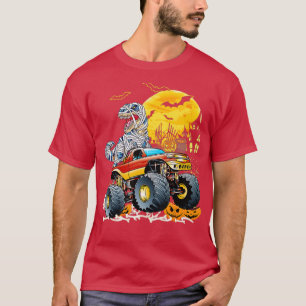 T-shirt Funny T Rex Saurus équitation Monster Camion Happy