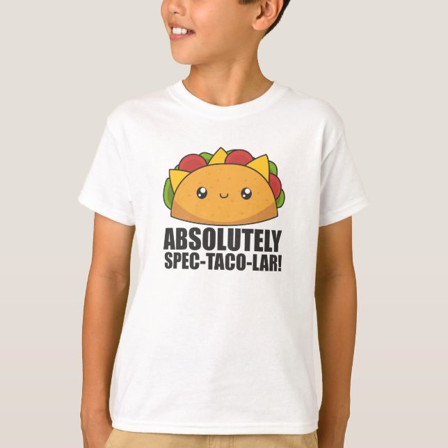 T-shirt Funny Taco - Absolute Spec Taco-Lar Tacos Nacho (Devant)