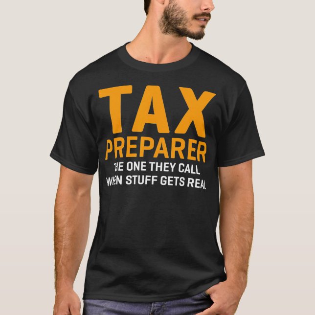 T-shirt Funny tax preparer tax season  (Devant)