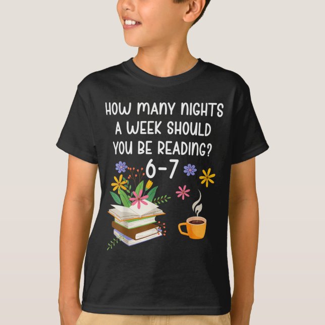 T-shirt Funny Teacher 67 Six Seven Meme Reading 6-7 Book L (Devant)