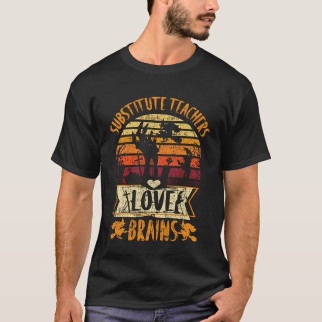 T-shirt Funny Teacher Chemise Substitut Enseignants Aimer  (Devant)