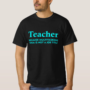 T-shirt Funny Teacher Titre De Travail Pour Les Cadeaux