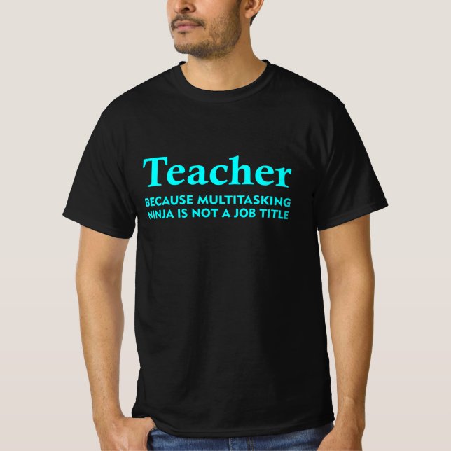 T-shirt Funny Teacher Titre De Travail Pour Les Cadeaux (Devant)
