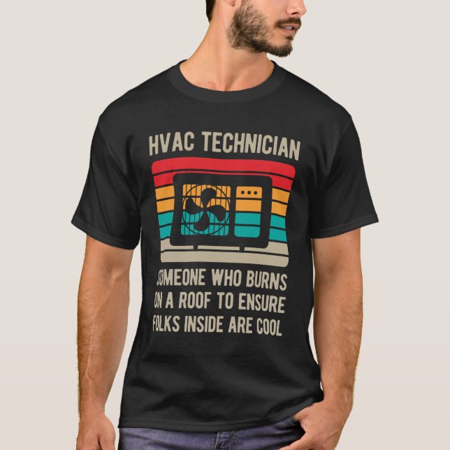T-shirt Funny Technicien Hvac (Devant)