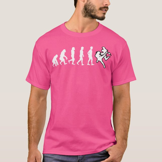 T-shirt Funny Thai Boxing Evolution Muay Thai (Devant)