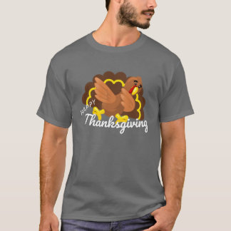 T-shirt funny thanksgiving dabbing turkey