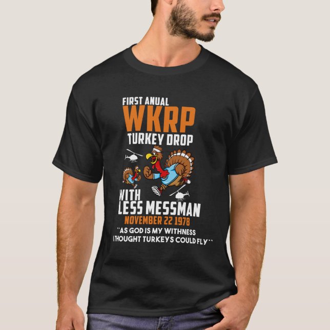 T-shirt Funny Thanksgiving Premier Turc annuel WKRP (Devant)