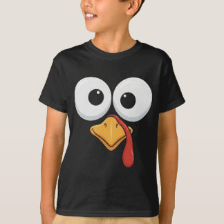 T-shirt Funny Thanksgiving Turkey Face Matching Family