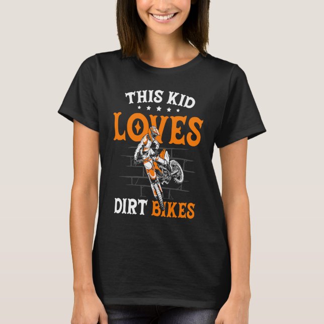 T-shirt Funny This Kid Loves Dirt Bikes Motocross Dirt Bik (Devant)