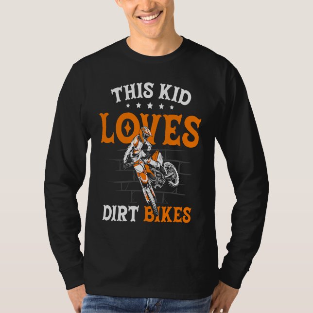 T-shirt Funny This Kid Loves Dirt Bikes Motocross Dirt Bik (Devant)