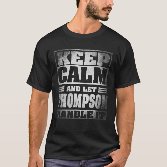 T-shirt Funny Thompson Nom du cadeau - Thompson (Devant)