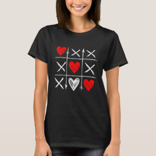 T-shirt Funny Tic Tac Toe Jeu mignon Saint Valentin Fiance