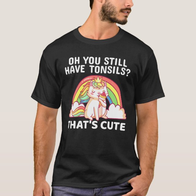 T-shirt Funny Tonsil Removal Surgery Recovery Gift Tonsill (Devant)