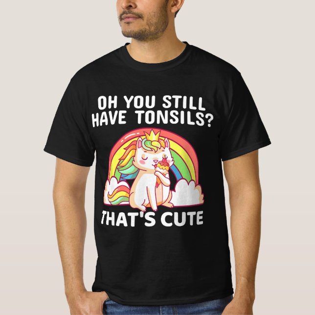 T-shirt Funny Tonsil Removal Surgery Recovery Gift Tonsill (Devant)