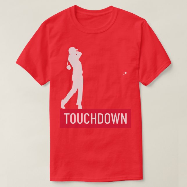 T-shirt Funny Touchdown Golf Golfing Graphic Novel (Design devant)