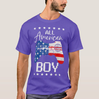 T-shirt Funny Tous les garçons américains 4th juillet Son 